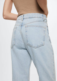Thumbnail for High-waist cropped straight jeans