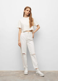 Thumbnail for Ripped straight-fit jeans