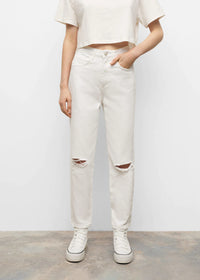 Thumbnail for Ripped straight-fit jeans