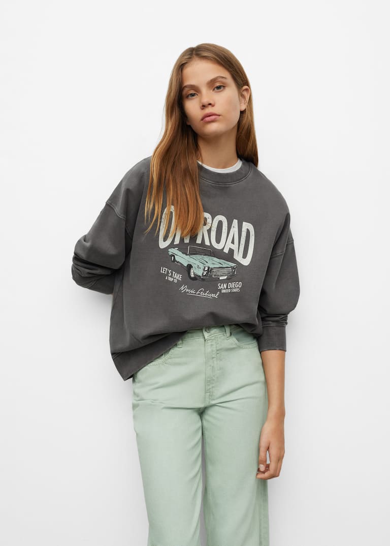 High waist straight jeans