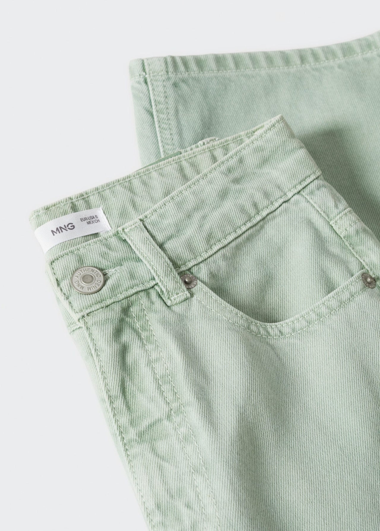 High waist straight jeans