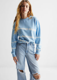 Thumbnail for Decorative ripped wideleg jeans